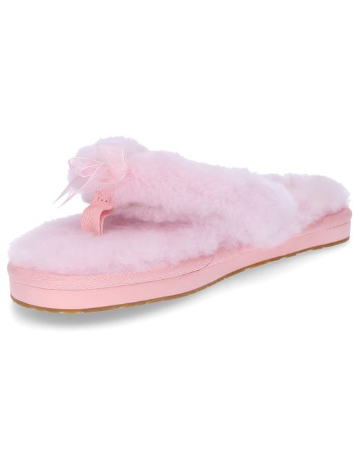ugg fur slippers pink