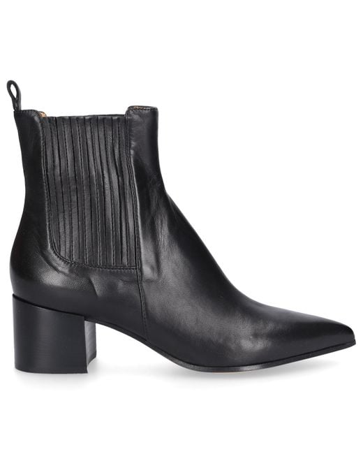 Pomme D'or Leather Ankle Boots 5414 Calfskin in Black | Lyst