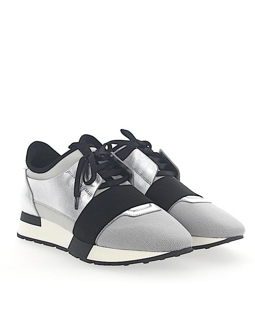 black and silver balenciaga sneakers