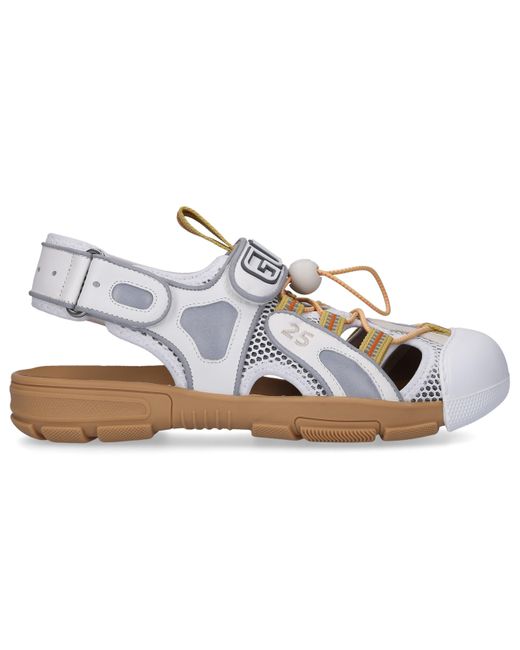 Gucci Tinsel Sandal Sneakers in Beige (White) - Save 77% | Lyst UK