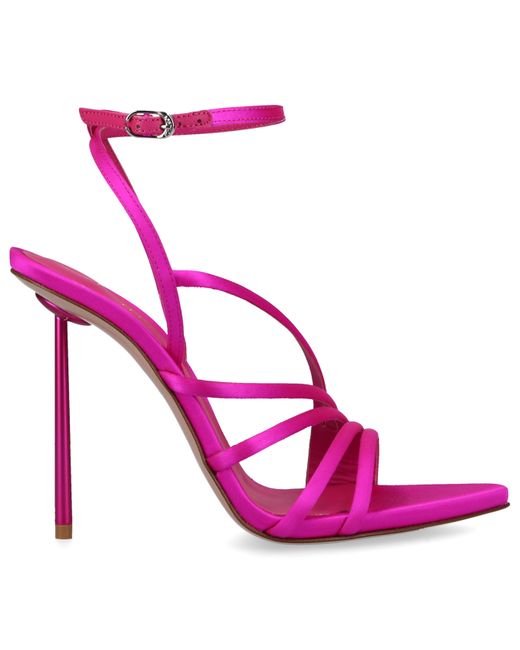 Le Silla Sandals Bella 120 Satin in Pink | Lyst