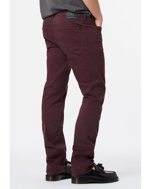 Buffalo David Bitton Purple Buffalo Jeans Straight Six Freedom Flex Pants for men