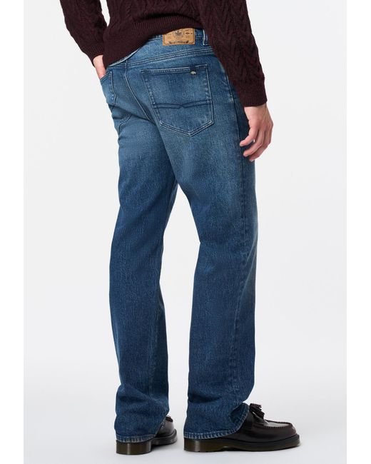 Buffalo David Bitton Blue Buffalo Jeans Ruffer Easy Fit Jeans, Contrasted for men
