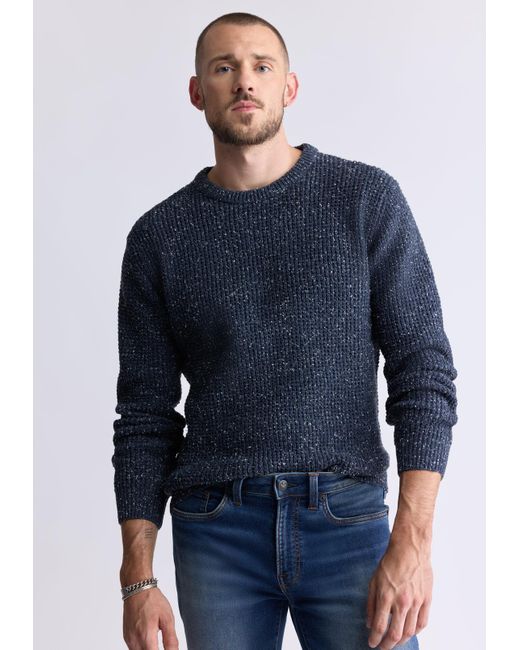 Buffalo David Bitton Blue Buffalo Jeans Wonder Long Sleeve Speckled Knit Sweater for men