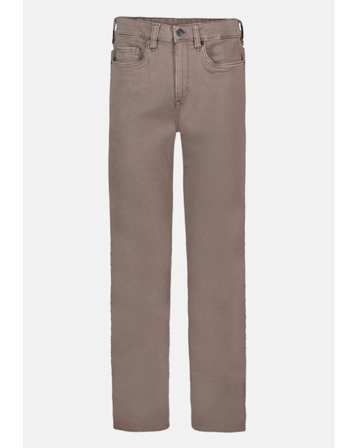 Buffalo David Bitton Brown Buffalo Jeans Straight Six Pants for men