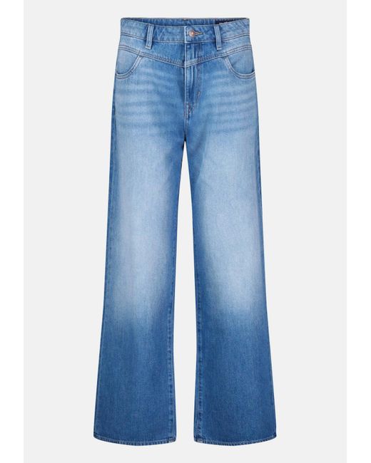 Buffalo David Bitton Women's Blue Buffalo Jeans High Rise Wide Leg