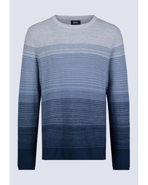 Buffalo David Bitton Blue Buffalo Jeans Waldy Gradient Striped Knit Pullover for men