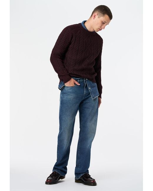 Buffalo David Bitton Blue Buffalo Jeans Ruffer Easy Fit Jeans, Contrasted for men
