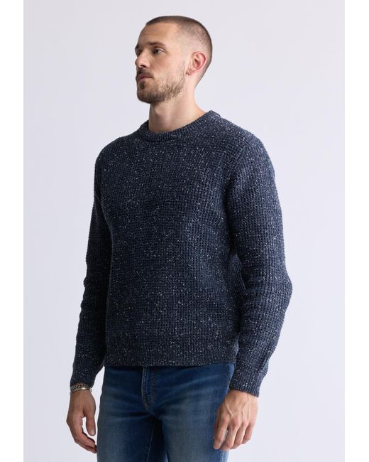 Buffalo David Bitton Blue Buffalo Jeans Wonder Long Sleeve Speckled Knit Sweater for men