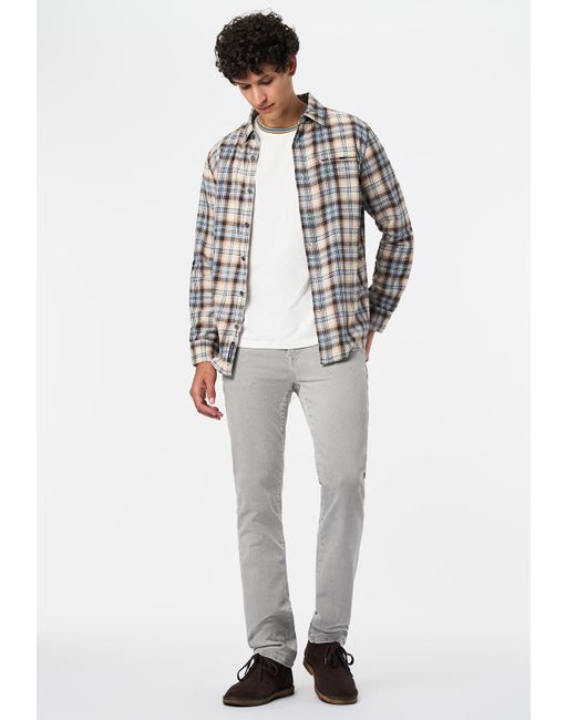 Buffalo David Bitton Gray Buffalo Jeans Straight Six Pants for men