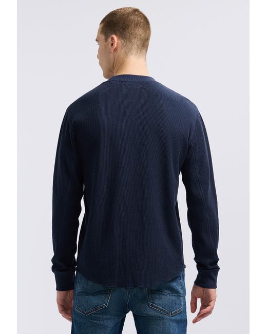 Buffalo David Bitton Blue Buffalo Jeans Kaleb Long-Sleeve Crewneck Top for men