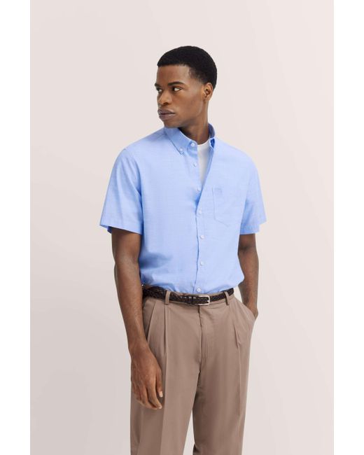 Bugatti Hemd Mit Button-Down-Kragen in Blue für Herren