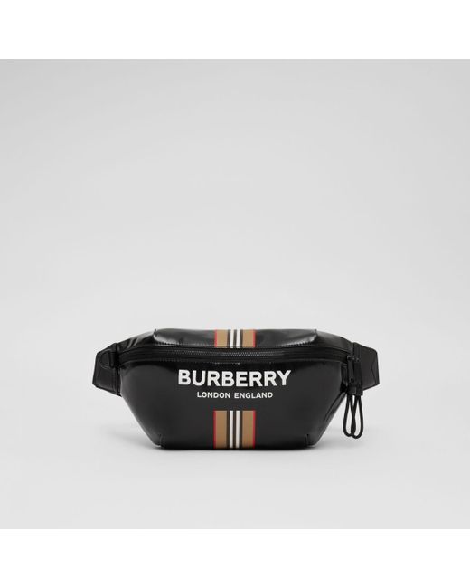 Burberry Black Bauchtasche "Sonny" mit -Logo und Streifendetail
