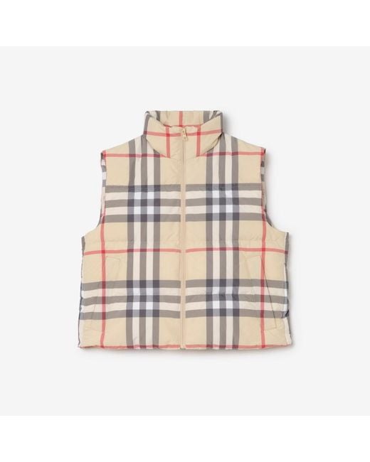 Burberry Natural Check Puffer Gilet