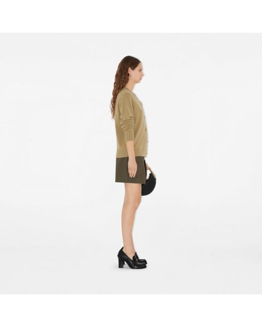 Burberry Natural Cashmere Blend Cardigan