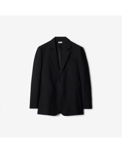 Burberry Black Wool Tailored Jacket for men