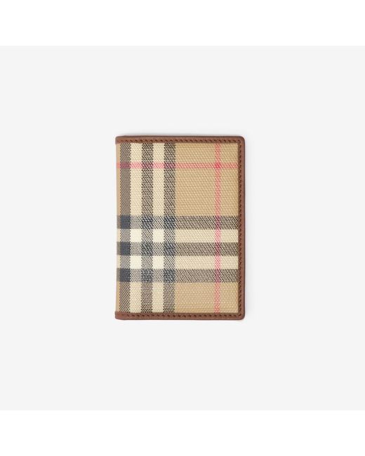 Burberry Natural Check Passport Holder for men
