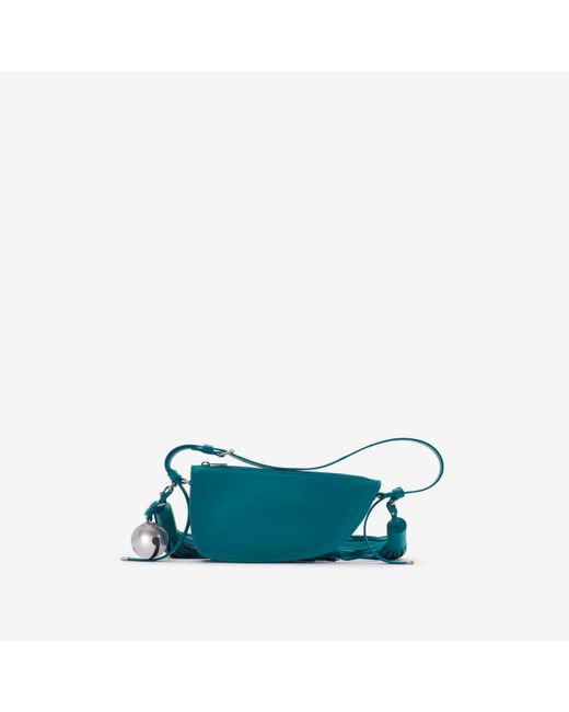 Burberry Blue Mini Shield Tassel Bag