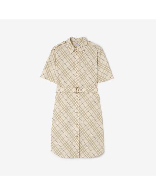 Burberry Natural Check Cotton Shirt Dress