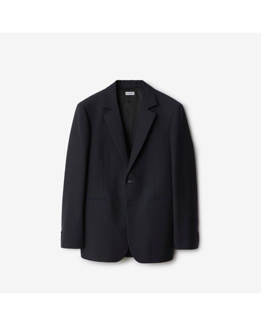 Burberry Black Wool Tailored Jacket for men