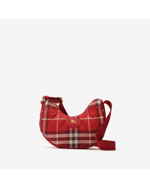 Burberry Red Horseshoe Crossbody Bag