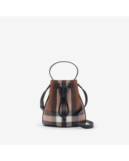 Burberry Black Mini Tb Bucket Bag