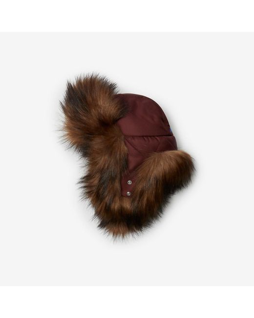 Prada Faux-Fur Nylon Trapper Hat Release