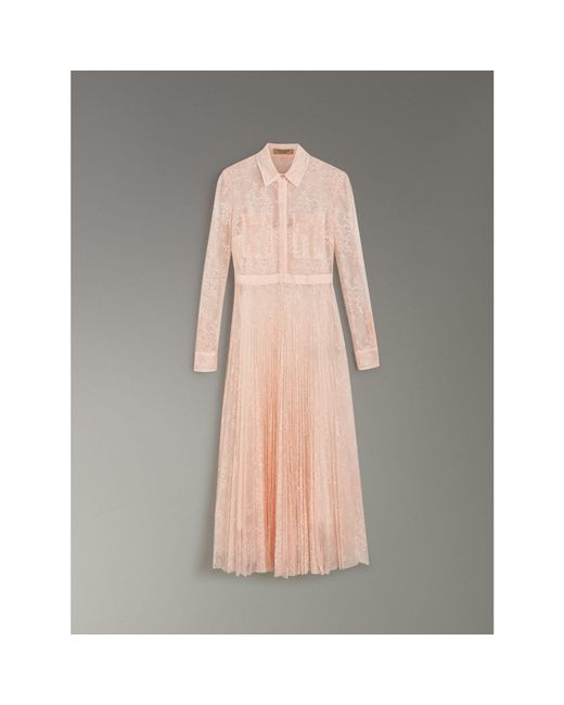 Burberry pink lace dress Clearance