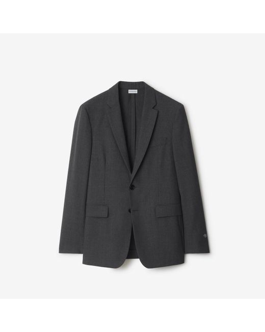 Burberry Black Wool Tailored Jacket for men