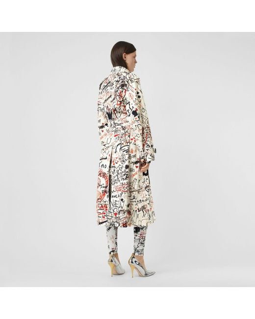 Burberry trench coat best sale graffiti
