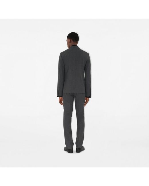 Burberry Black Wool Tailored Jacket for men