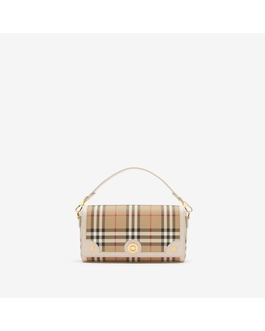 Burberry Natural Top Handle Note Bag