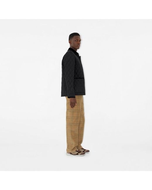 Burberry Black Quilted Nylon Barn Jacket for men