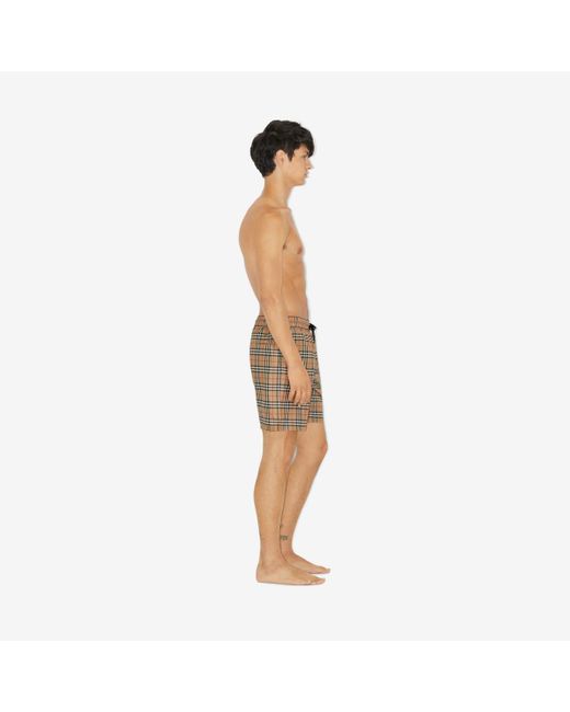 Burberry Multicolor Check Swim Shorts for men