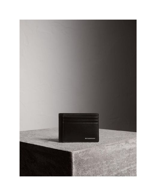 Burberry money clip card case 2025