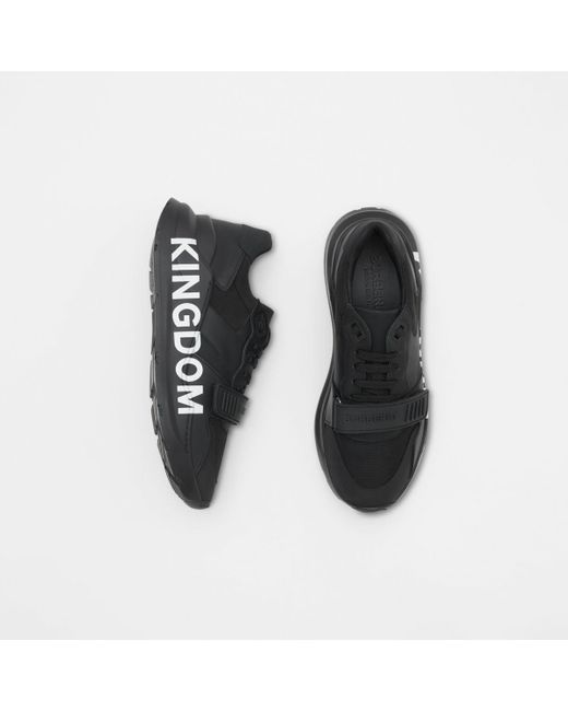 Sneakers en néoprène et cuir Kingdom Burberry pour homme en coloris Black