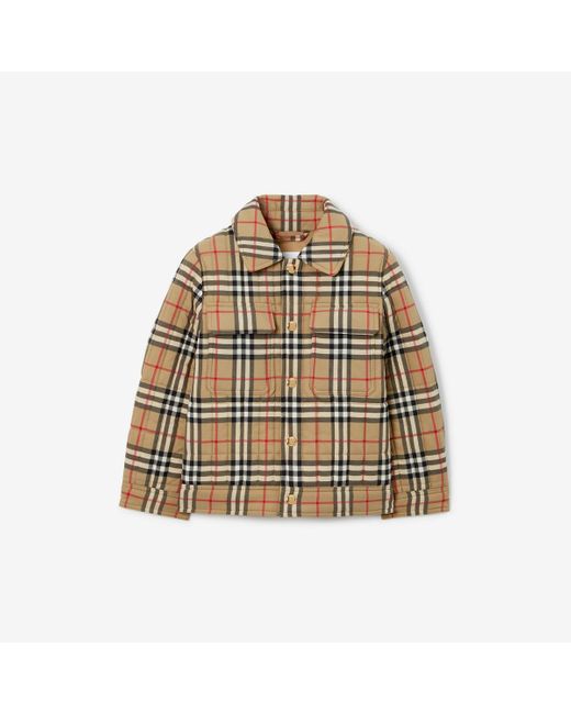 Burberry Natural Check Nylon Quilted Jacket for men