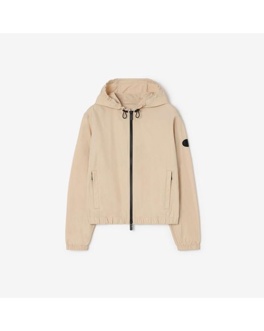 Burberry Natural Nylon Nelson Hooded Jacket