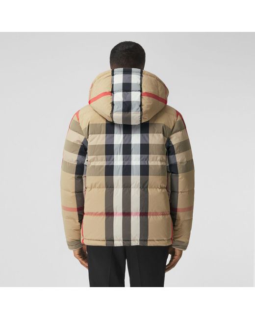 Burberry Synthetic Reversible Check Nylon Puffer Gilet in Black for Men Mens Clothing Jackets Waistcoats and gilets 