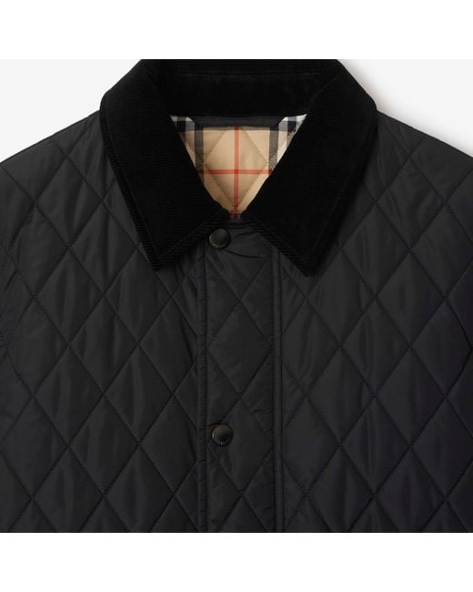 Burberry Black Quilted Nylon Barn Jacket for men
