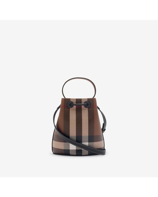 Burberry Black Mini Tb Bucket Bag