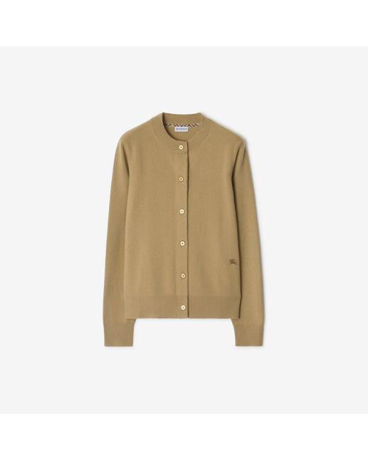 Burberry Natural Cashmere Blend Cardigan
