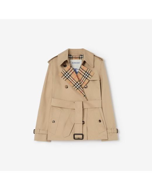 Burberry Natural Garbardine Lakefield Trench Jacket