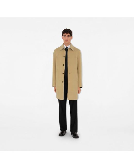 Burberry Natural Mid-Length Wool Worthing Car Coat for men