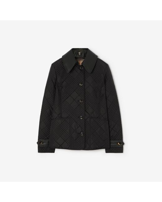 Burberry Black Quilted Nylon Fernleigh Jacket