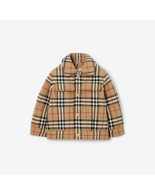 Burberry Metallic Check Nylon Quilted Jacket for men