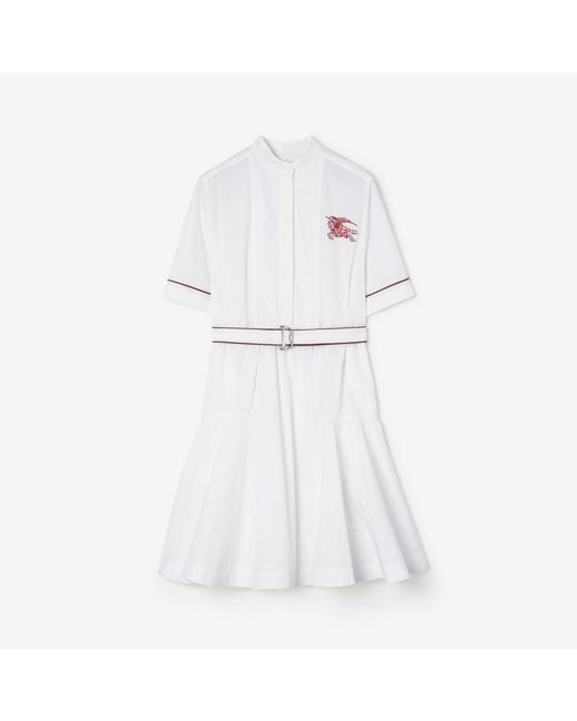 Burberry White Heart Knight Cotton Dress