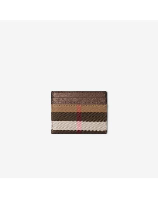 Burberry Brown Colour-Block Card Case