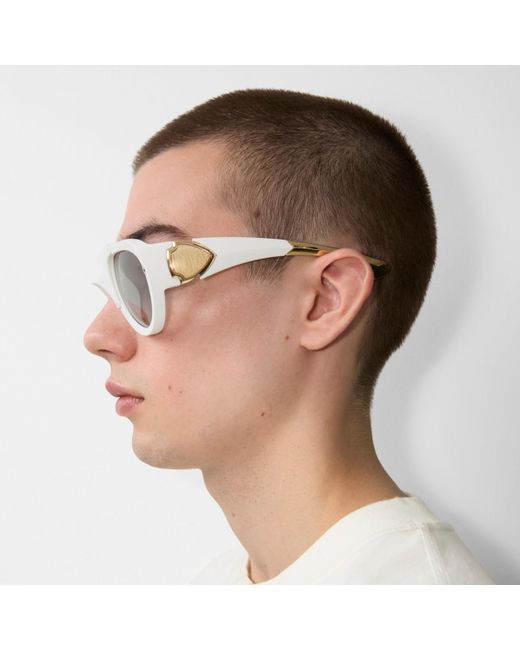 Burberry Metallic Shield Mask Sunglasses