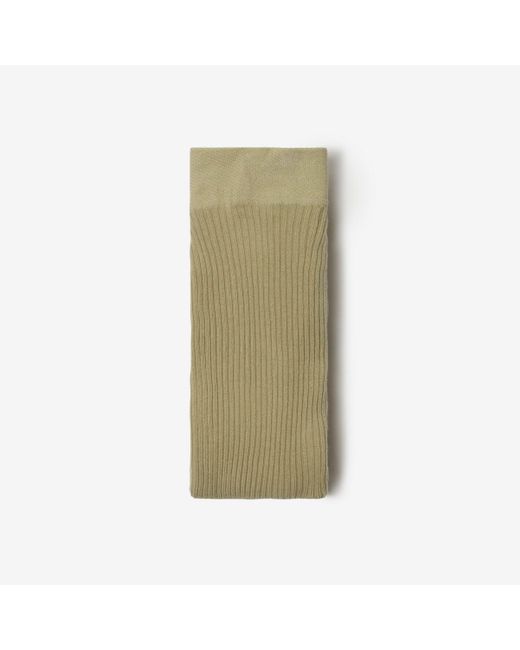 Burberry Green Ribbed Wool Blend Tights